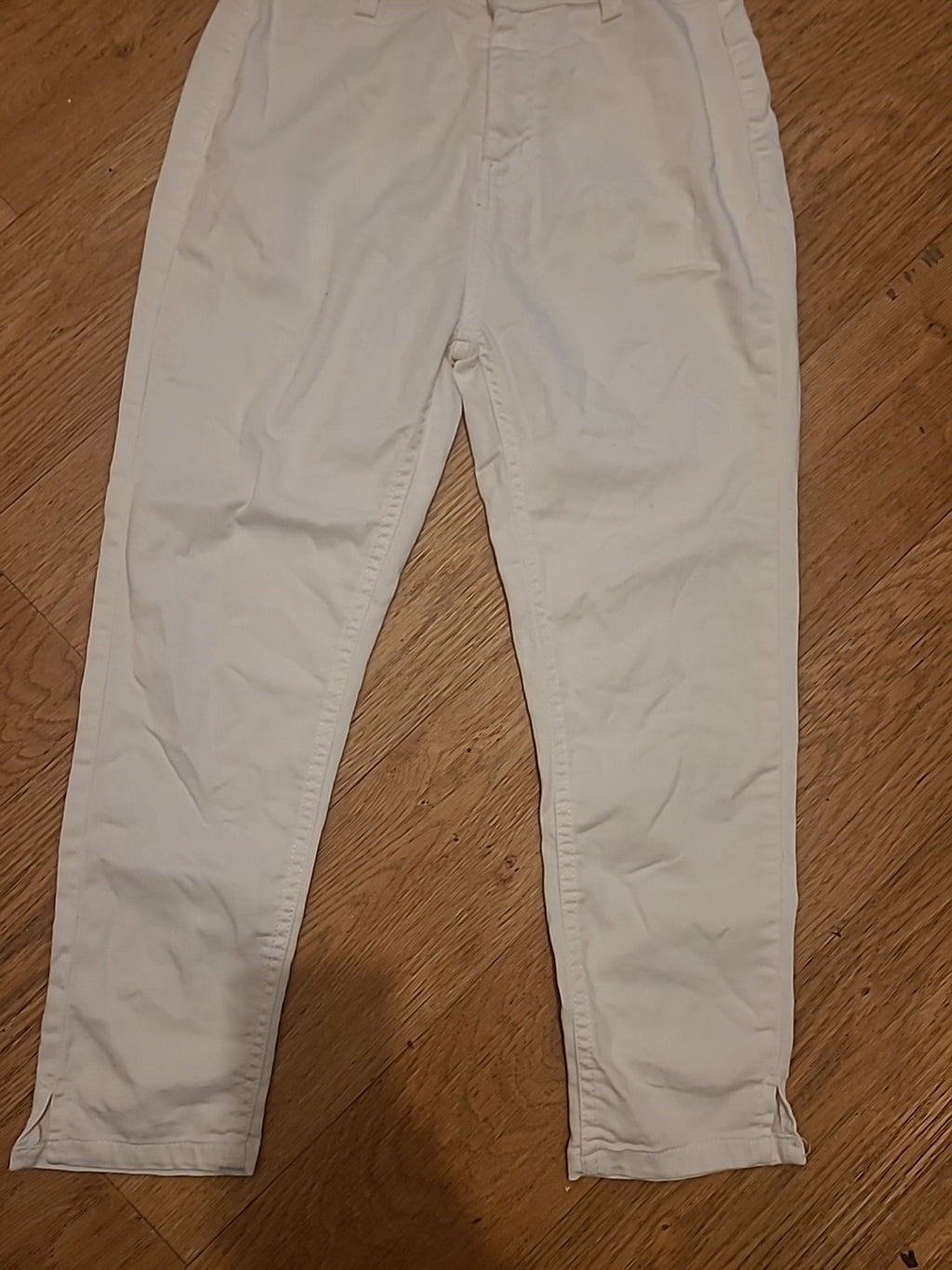 Ladies Select Size 10 White Cropped High Waist Supersoft Jeans