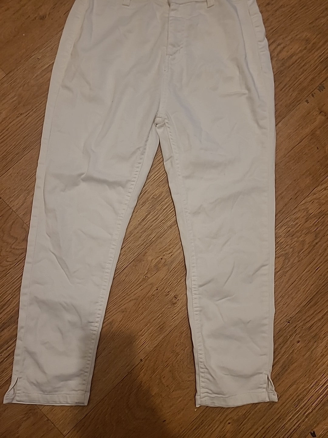 Ladies Select Size 10 White Cropped High Waist Supersoft Jeans