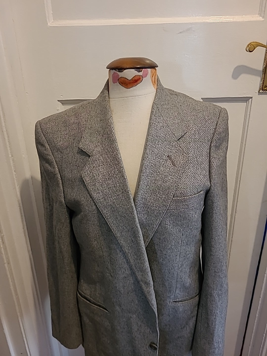 Mens BHS Size 40R Grey Padded Lined Blazer