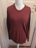 Mens George XL Deep Red Pullover Jumper