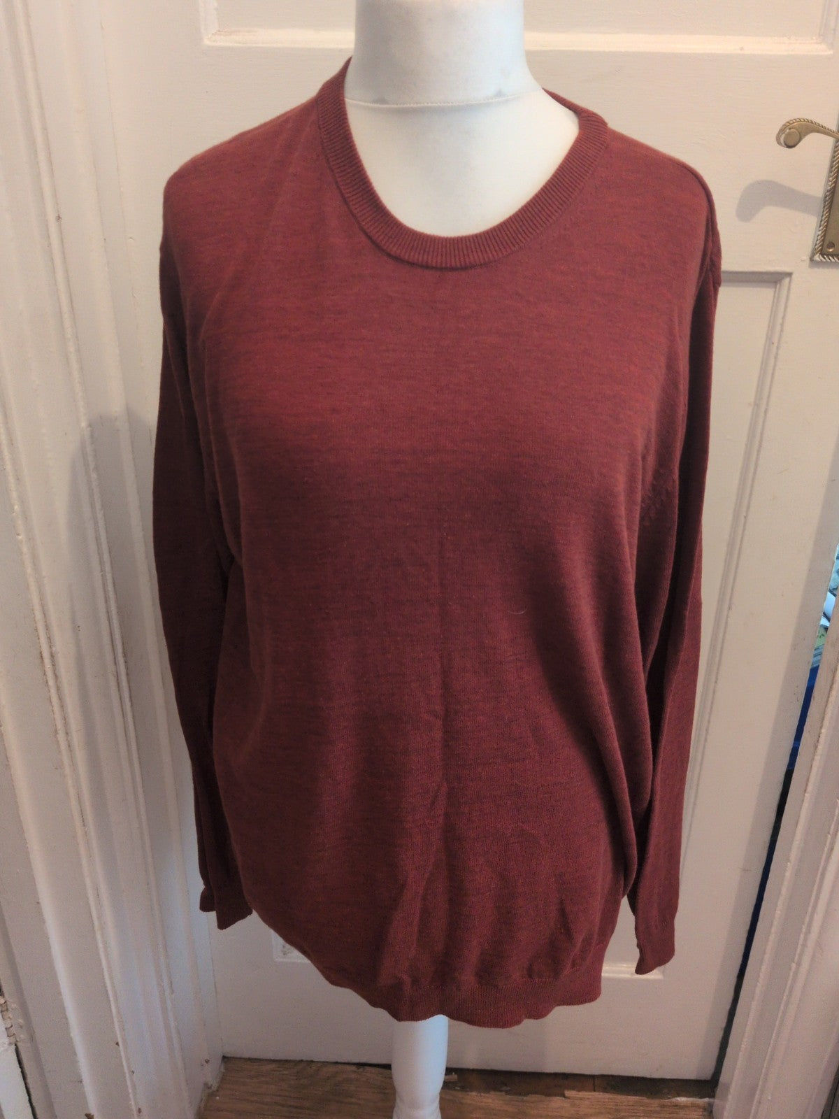 Mens George XL Deep Red Pullover Jumper