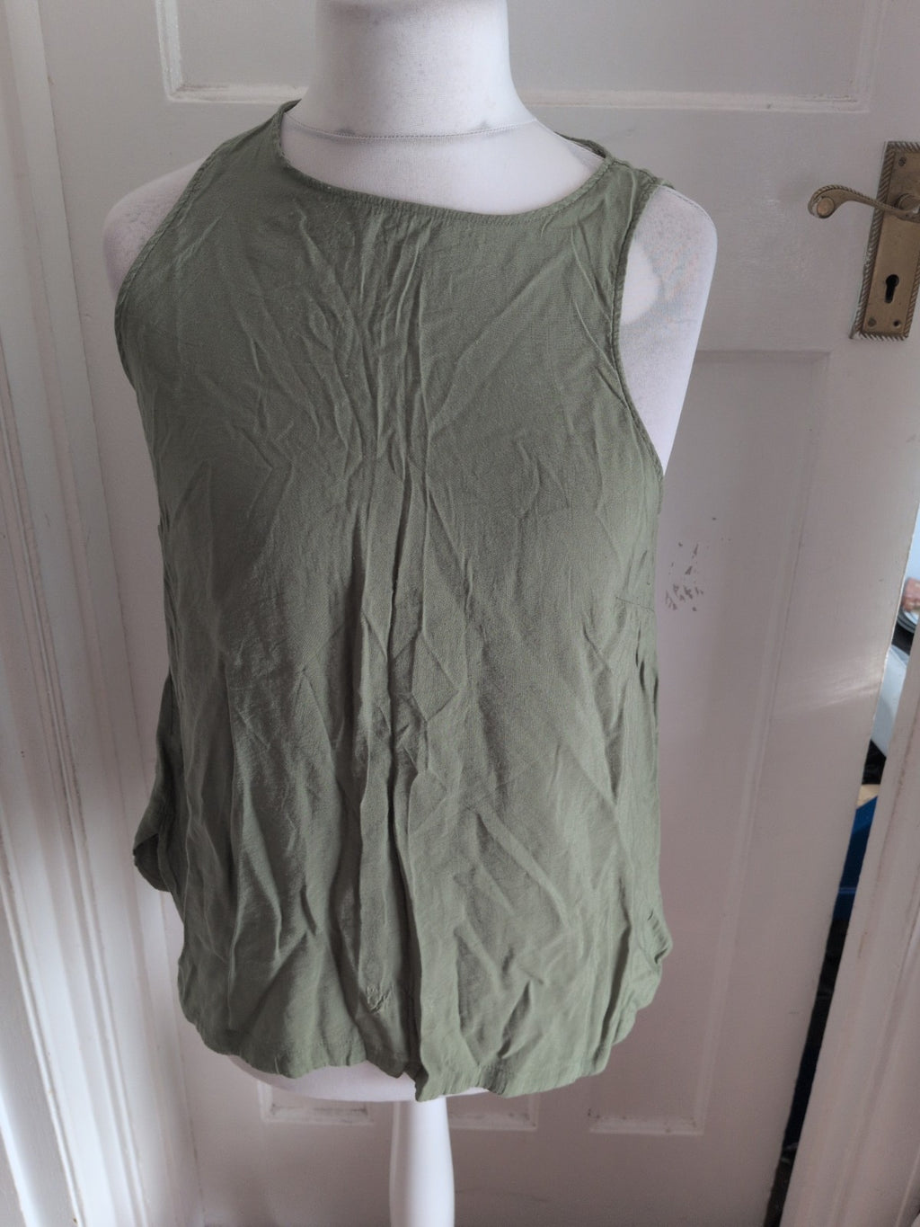 Primark 14 Green Sleeveless Blouse