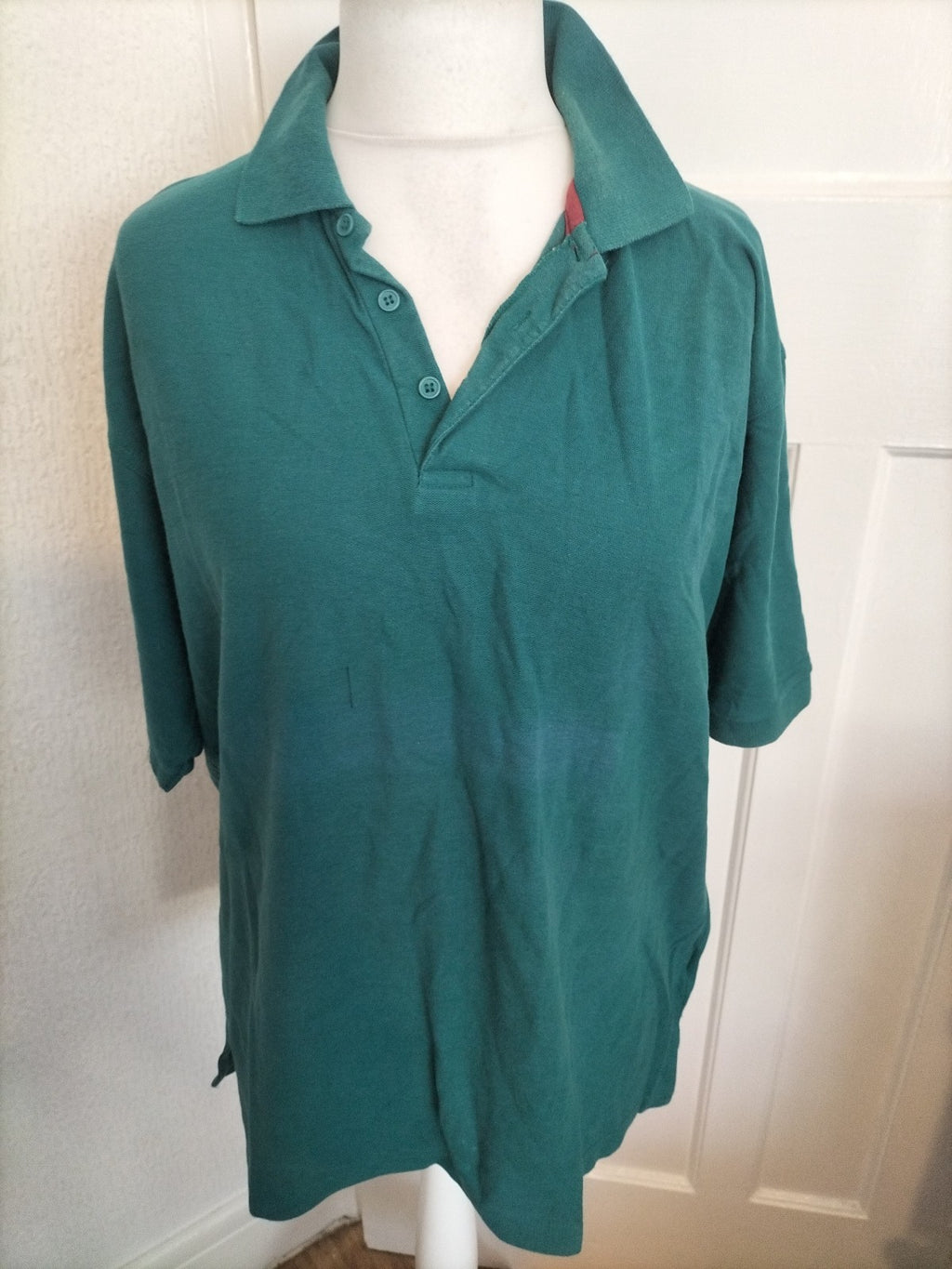 Mens Antartex Size XL Teal Polo Short Sleeve