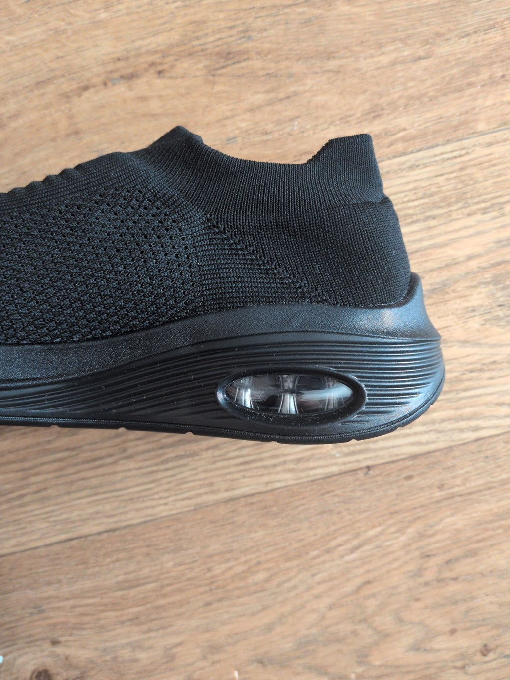 UK 6.5 Black High Ankle Trainers