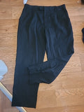 Mens Dimensions Size 34S Black Formal Trousers
