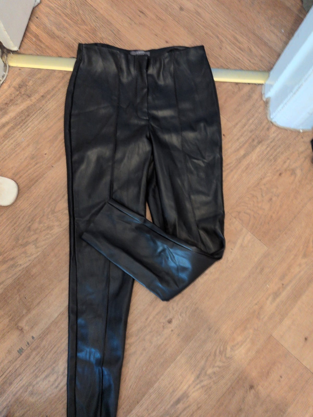 Primark 12 Black Pleather Trousers
