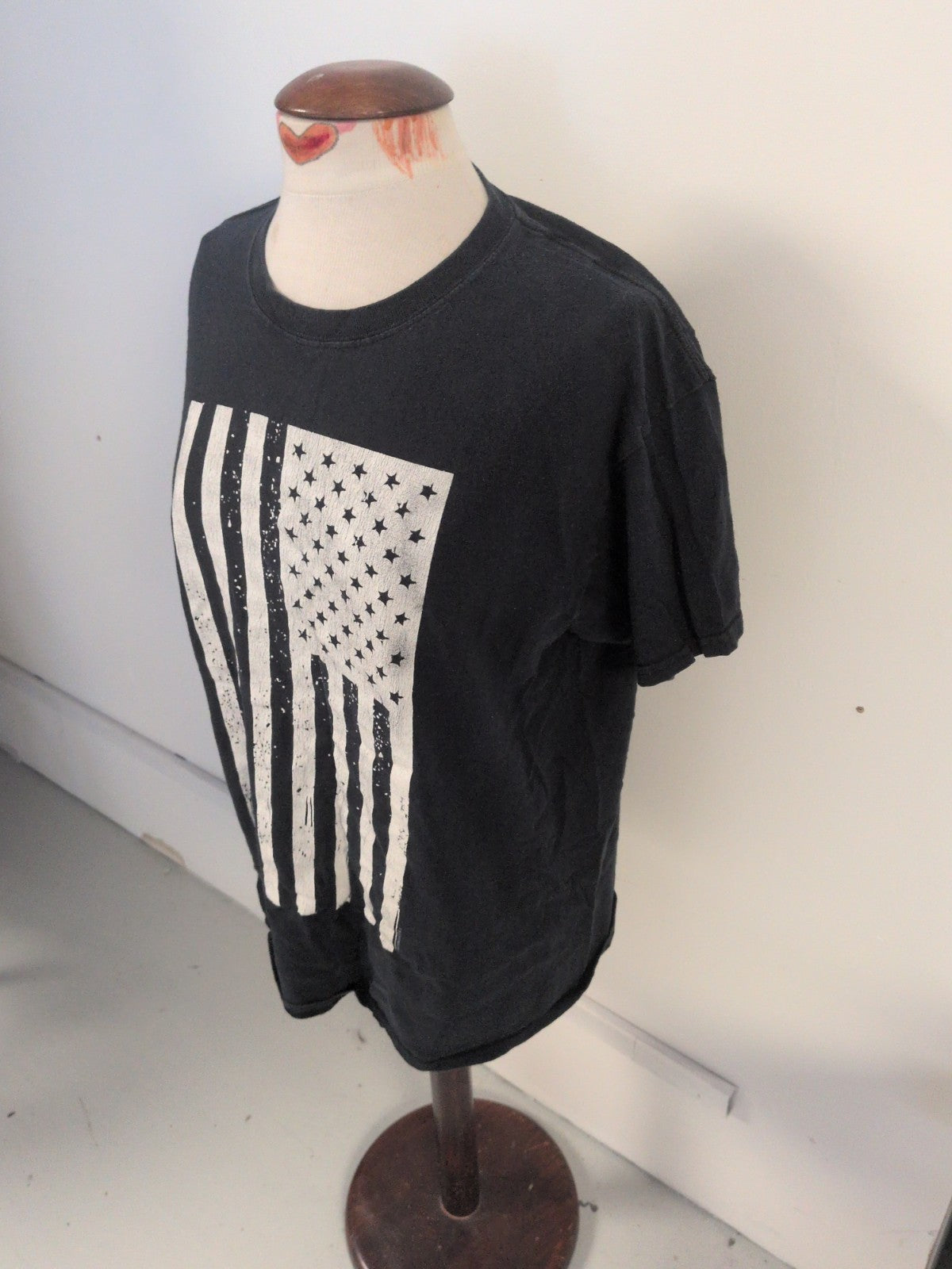 5 Star Large Dark Navy Printed Short Sleeve T-shirt