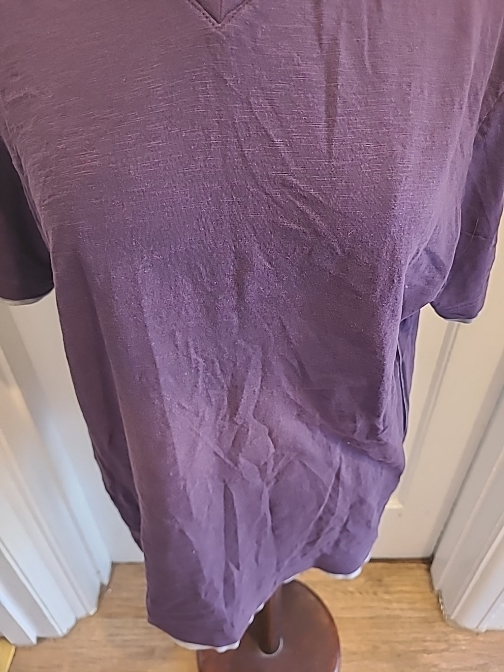 Mens Tu Size Large Purple Short Sleeved Pyjama Top