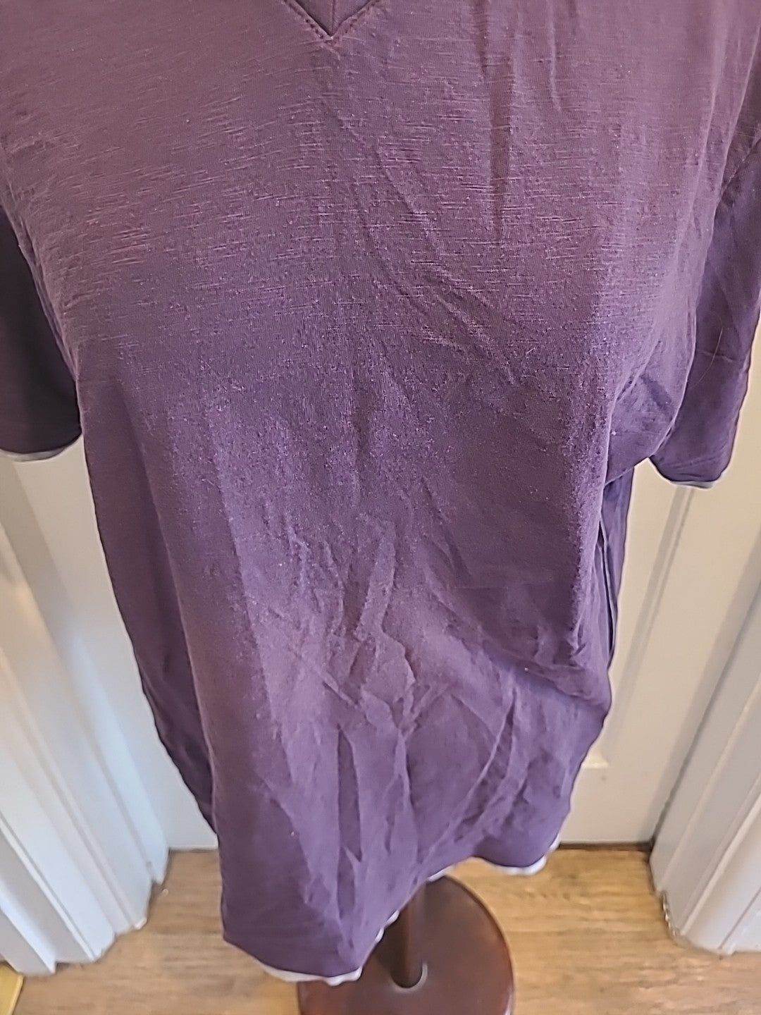 Mens Tu Size Large Purple Short Sleeved Pyjama Top