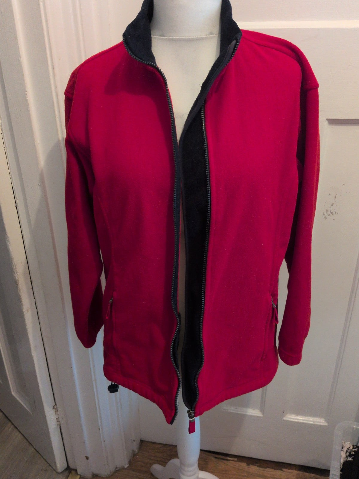 Marks And Spencer 12 Red Full Zip Jacket/Jumper