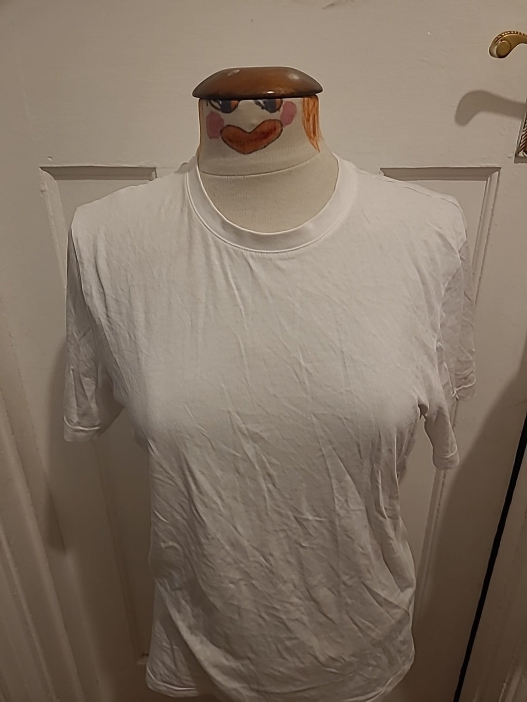 Mens Marks And Spencer Size Small White Short Sleeved Tshirt