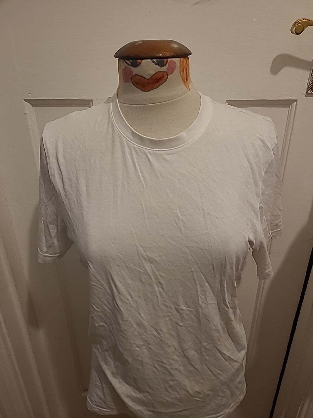 Mens Marks And Spencer Size Small White Short Sleeved Tshirt