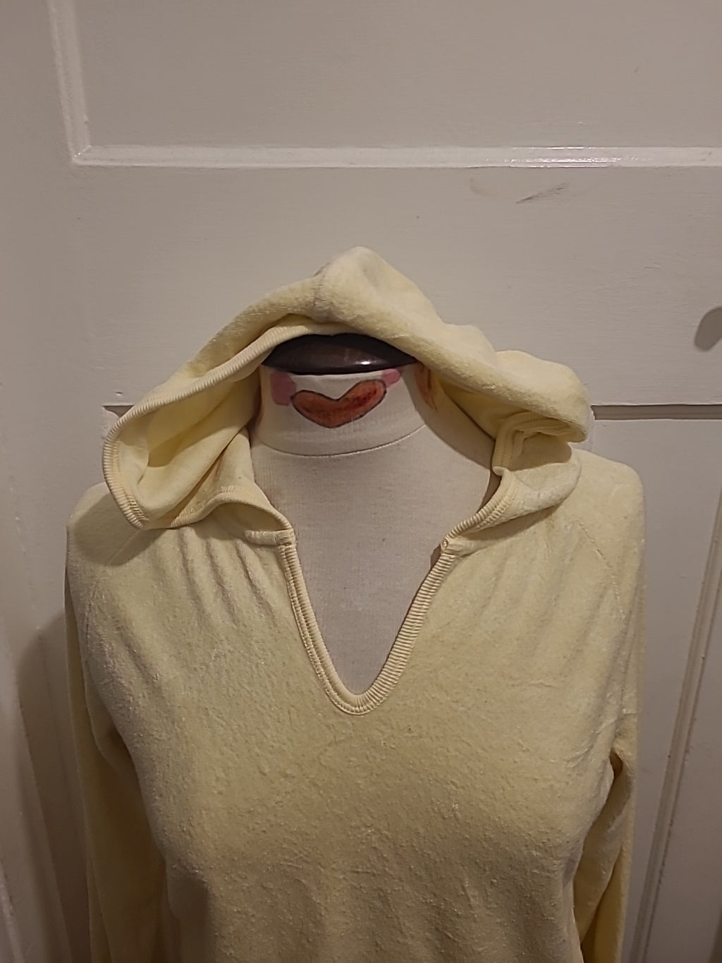Ladies Cotton Traders Size 12 Yellow Long Sleeved Hooded Top
