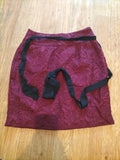 Ladies Darling Size Small Burgundy Lined Pencil Skirt