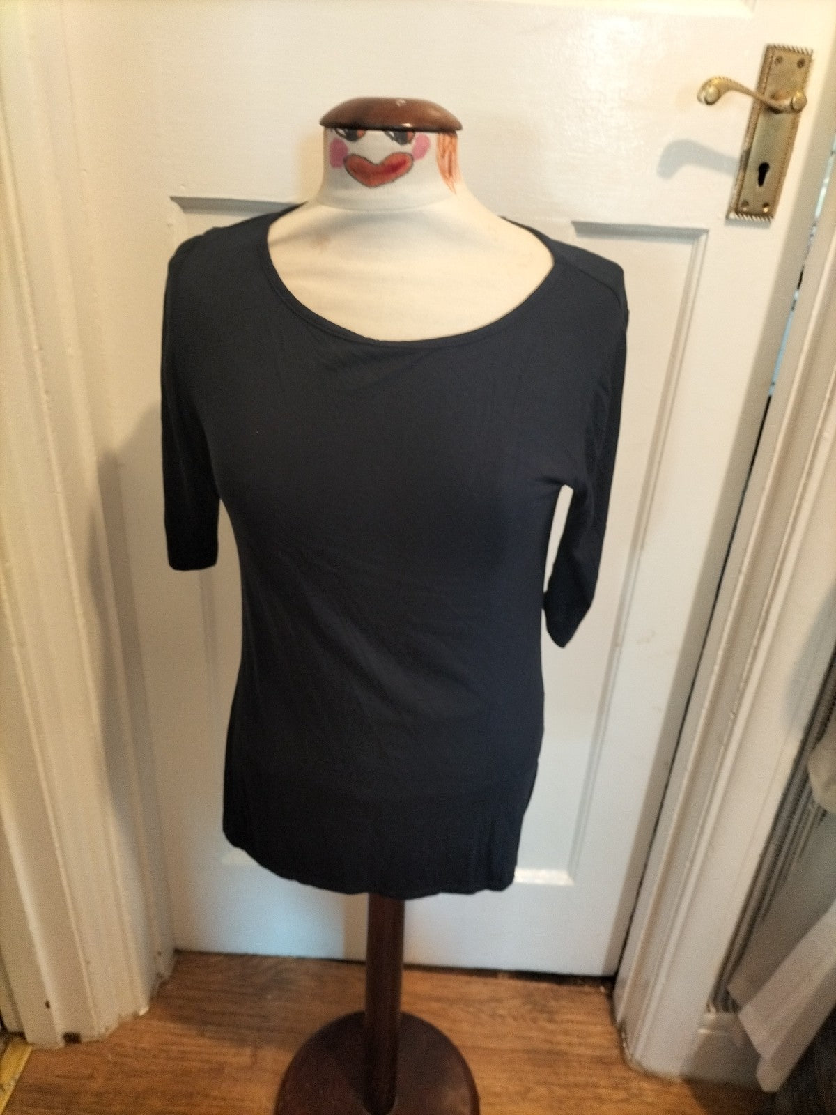 Ladies First Avenue Size 10 Dark Navy Short Sleeved Tshirt