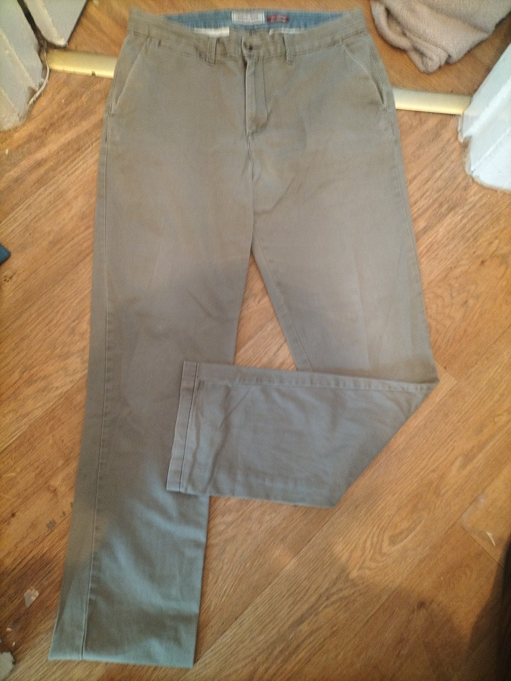 Tu 34 Long Grey Khaki Trousers Chino