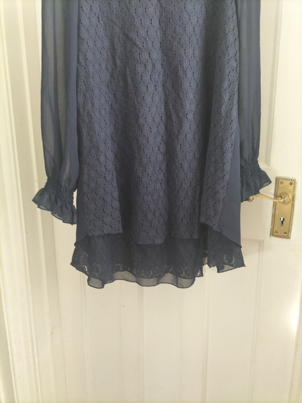 Ladies Select Size 8 Navy Long Sleeved Dress