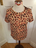 Brand New Tu Size 10 Leopard Print Short Sleeved Tshirt