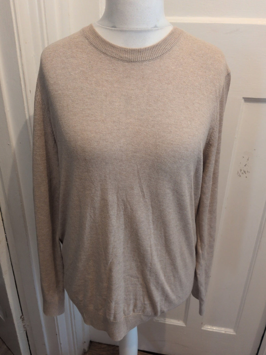 New Look Large Pale Beige Long Sleeve Pullover Jumper