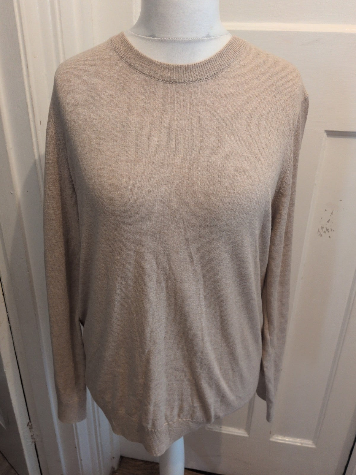New Look Large Pale Beige Long Sleeve Pullover Jumper