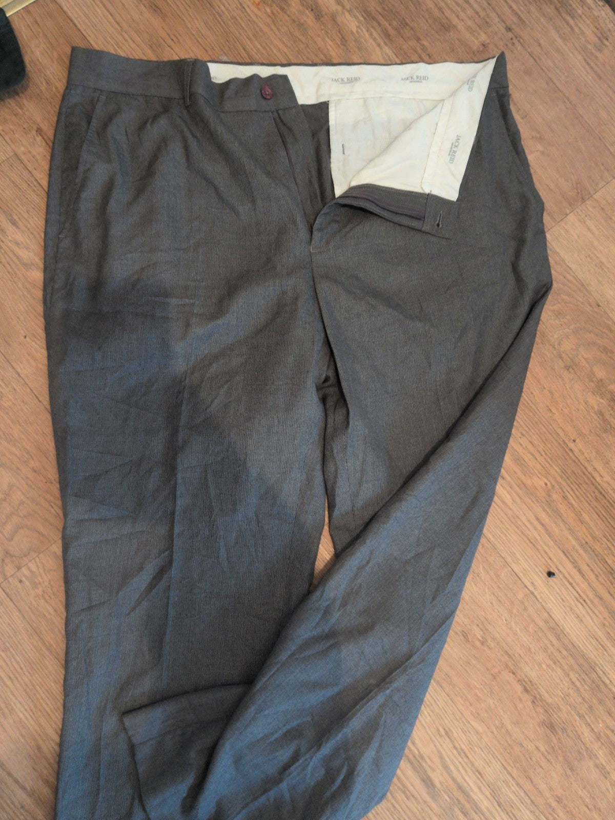 BHS Jack Reid 40s Grey Smart Trousers