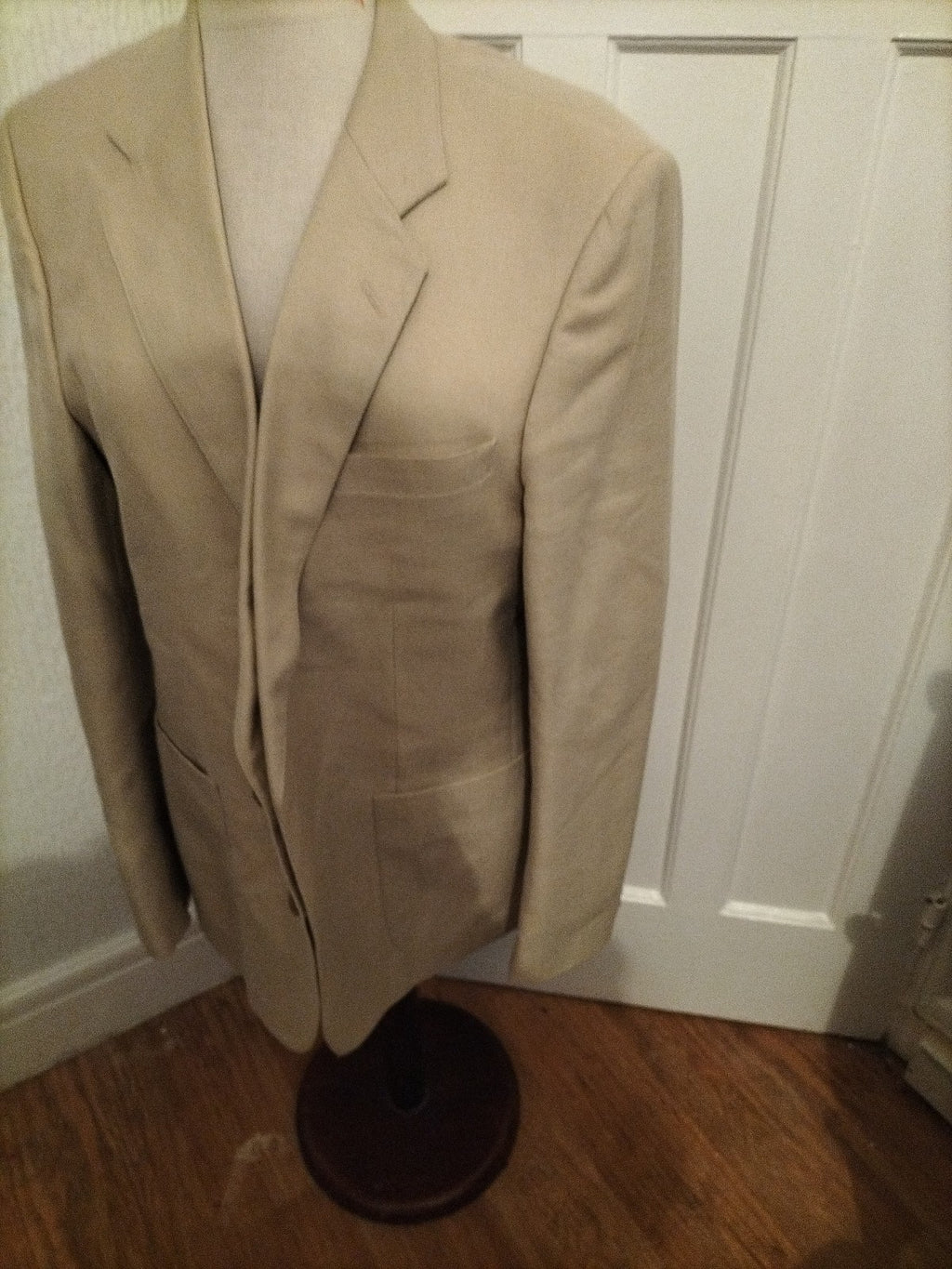 Mens Wellington Size 44R Cream Padded Lined Blazer