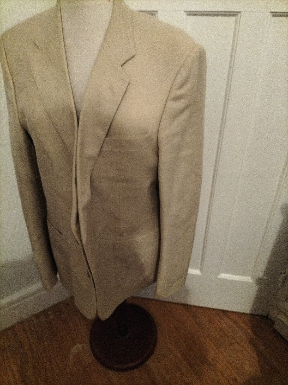 Mens Wellington Size 44R Cream Padded Lined Blazer