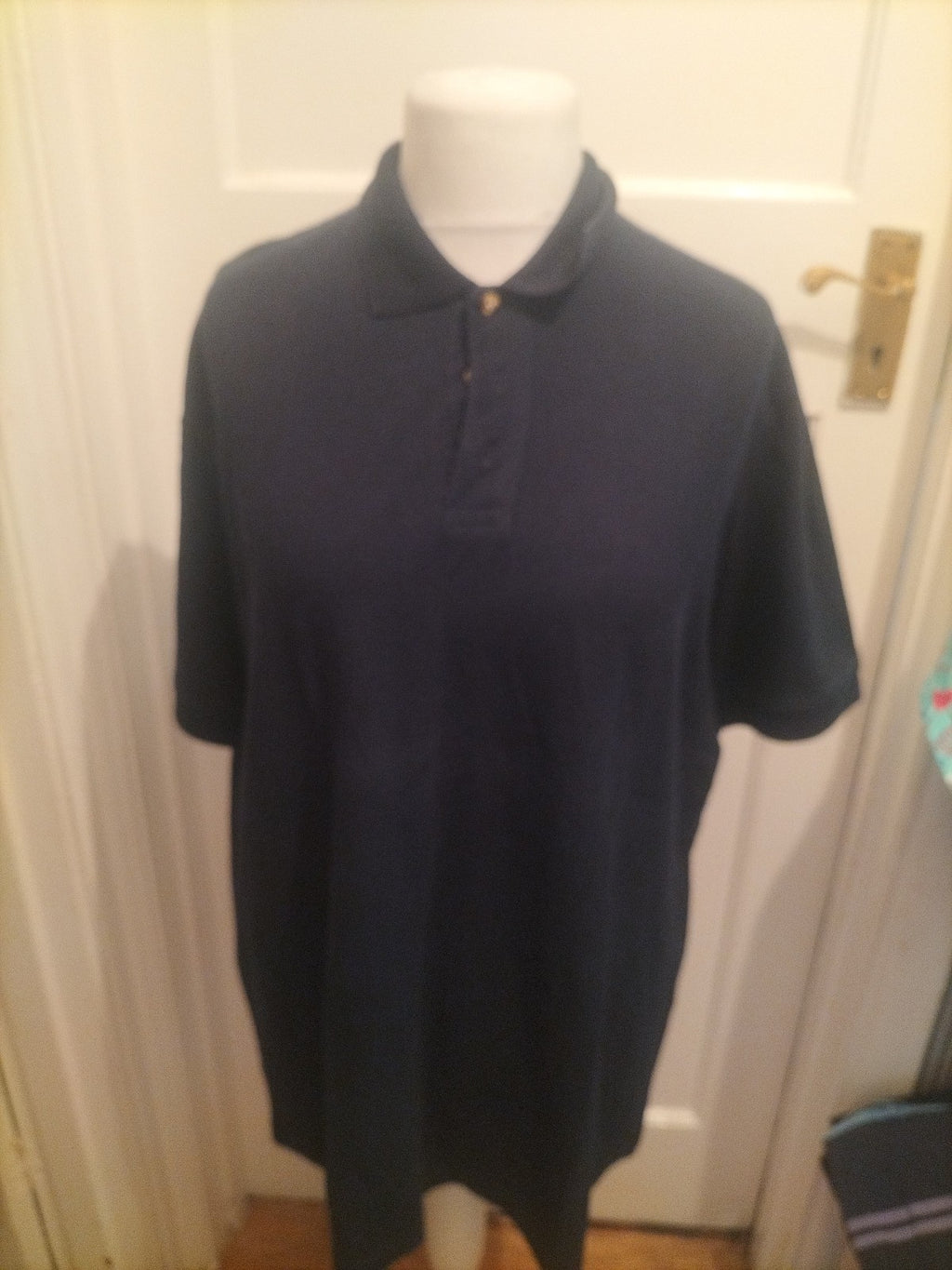B&C 2XL Navy Short Sleeve Polo