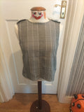 Ladies Zara Size Small Black White Check Sleeveless Top