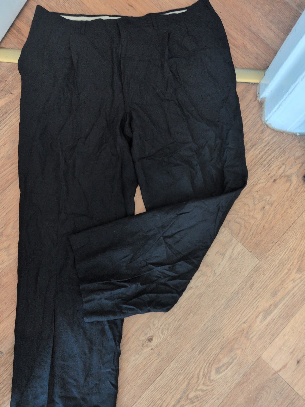 Harrods 40R Black Trousers Bobbling