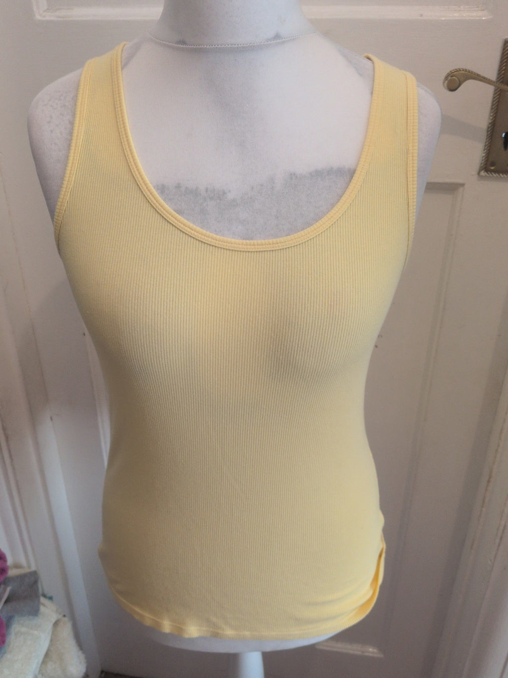 Marks And Spencers 14 Yellow Vest Tank Top