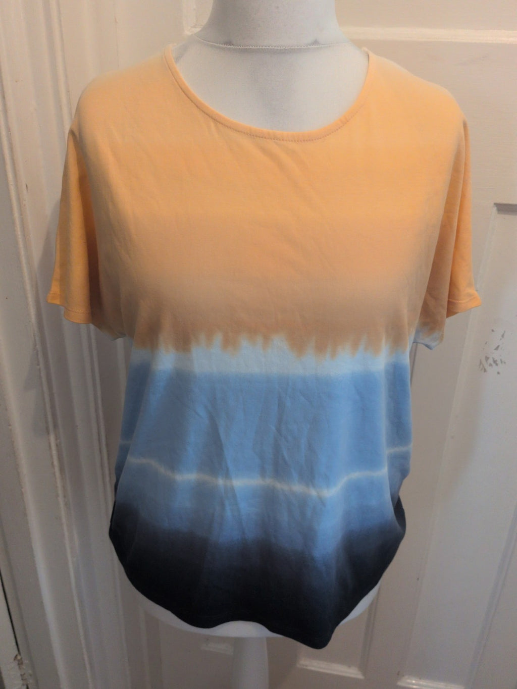 Gerry Weber 14 Navy/Peach Short Sleeve T-shirt