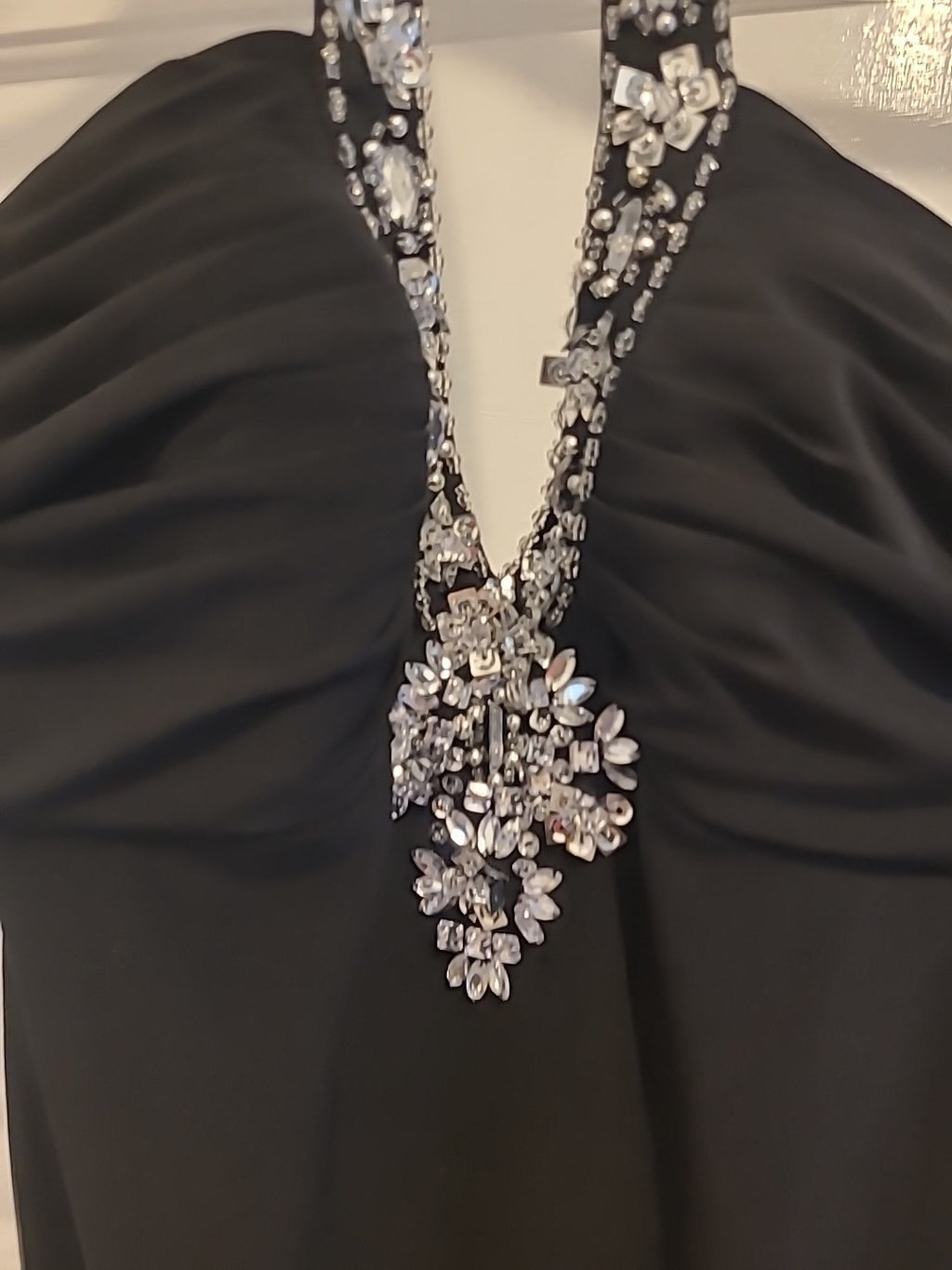 Ladies Betsy&Adam Size 6 Black Padded Bust Sleeveless Long Length Dress