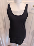 Primark 14-16 Black Longline Vest Sleeveless