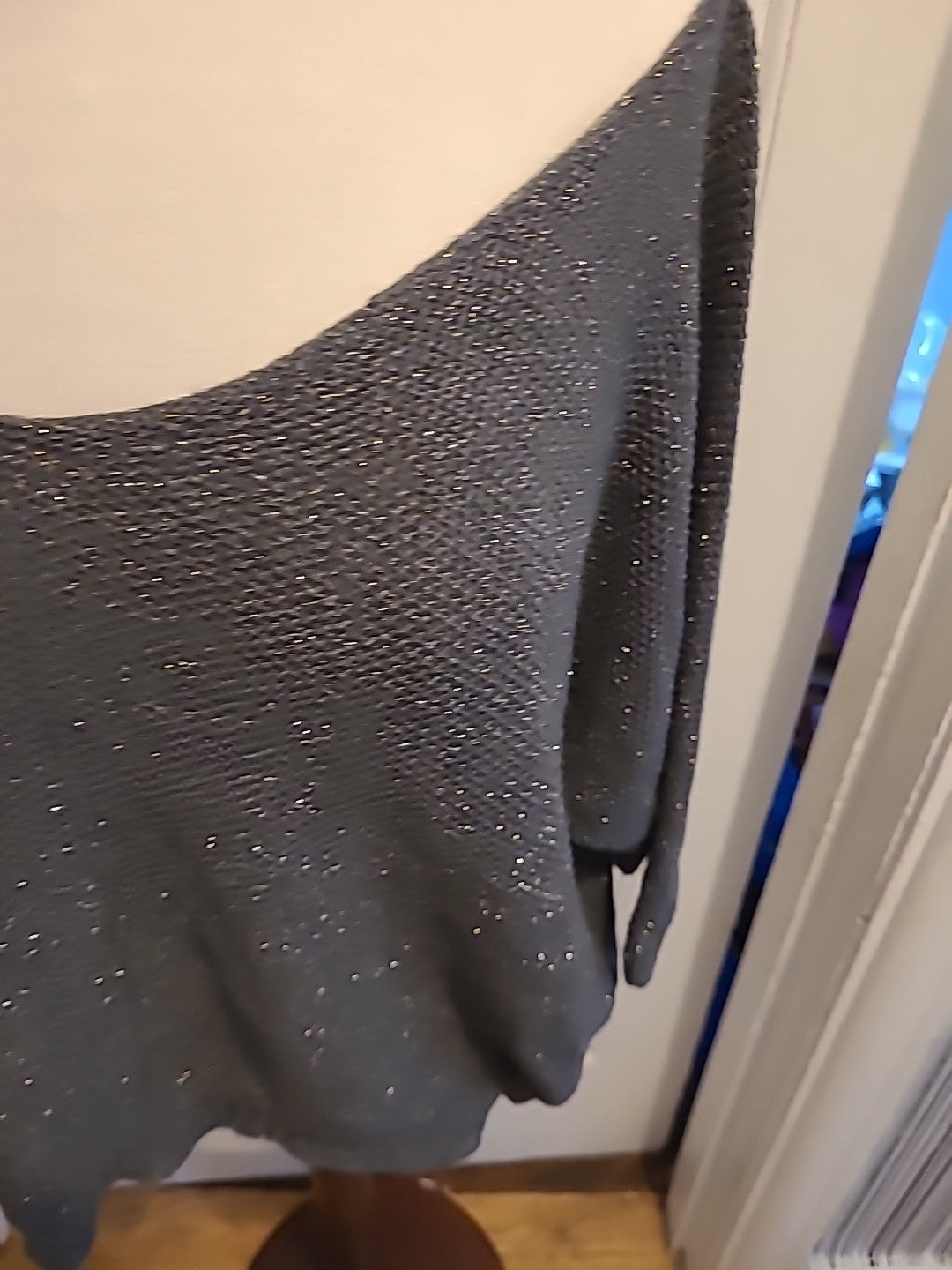 Ladies Size Medium Grey Fleck Mid Sleeved Blouse/jumper