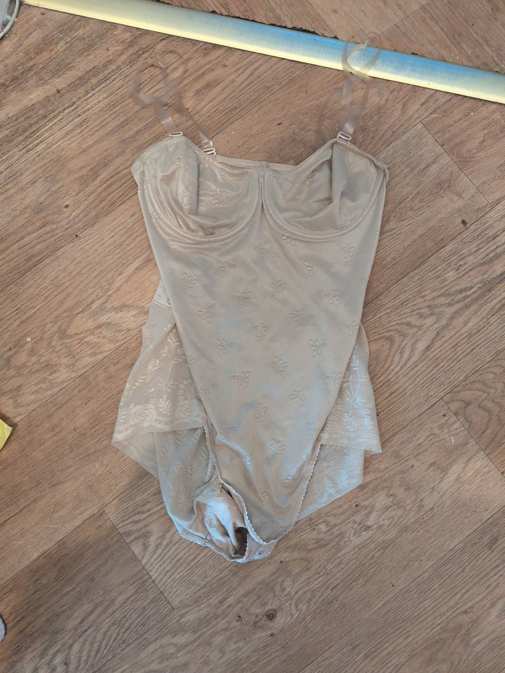 Ladies M&S Size 36B Beige Wired No Padded Body Suit