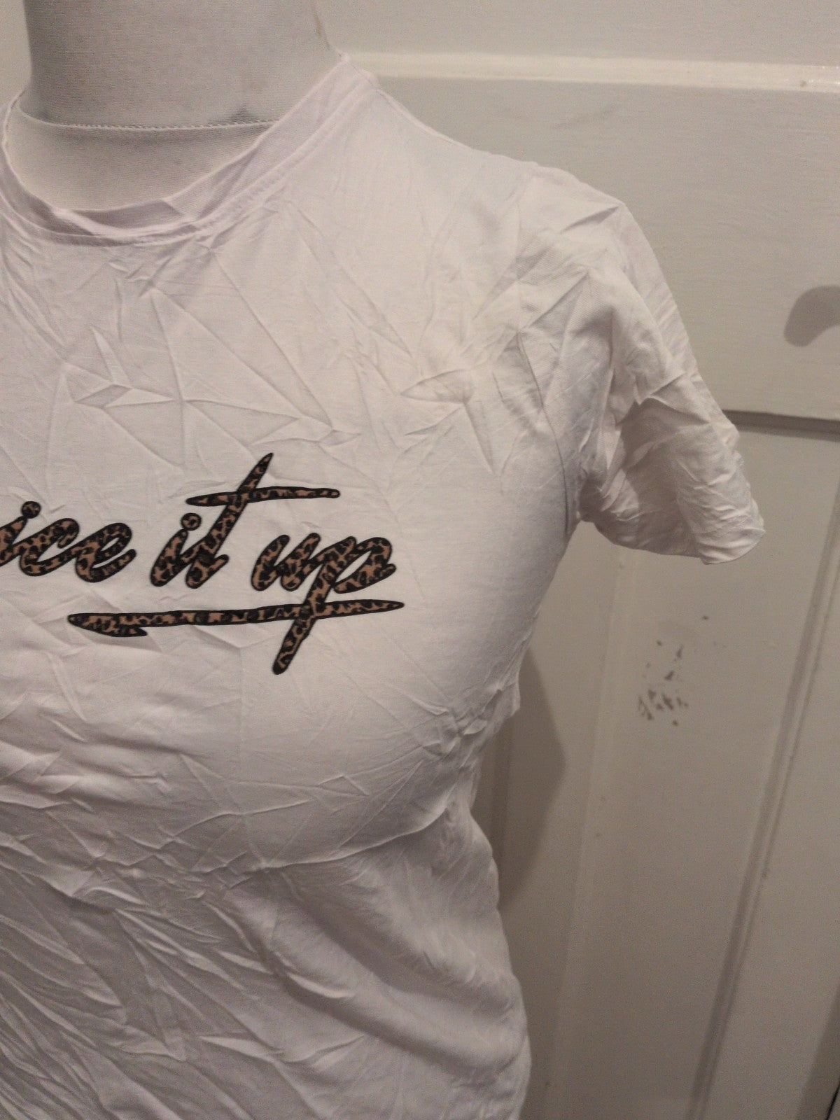 New Look 10 White Spice It Up Short Sleeve T-shirt