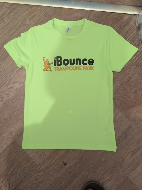 7-8 Years Neon I Bounce Trampoline Tshirt