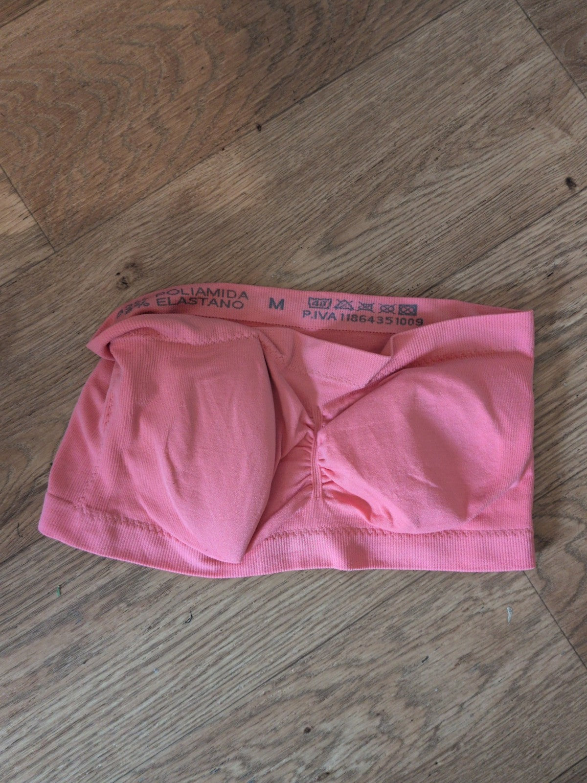 Medium Pink Padded Bandeau Bra