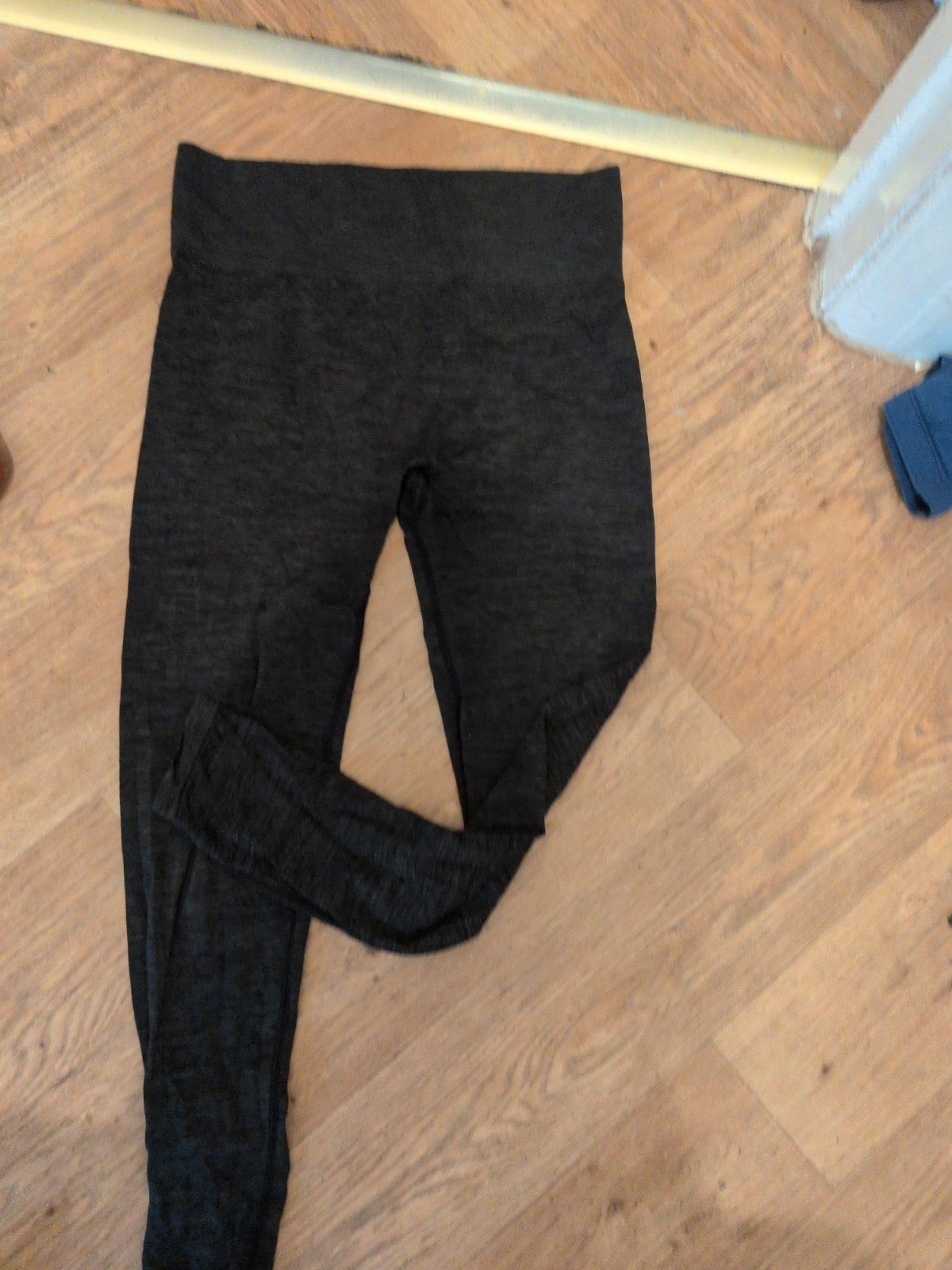 George Active Large Dark Grey And Black Leggings