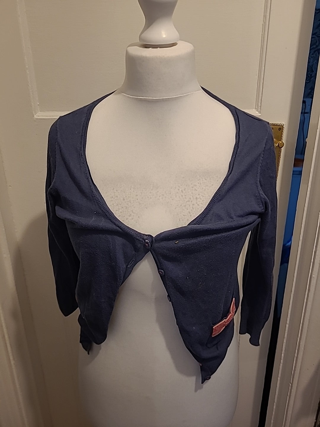 Ladies Blue Cardigan Size 10 White Stuff