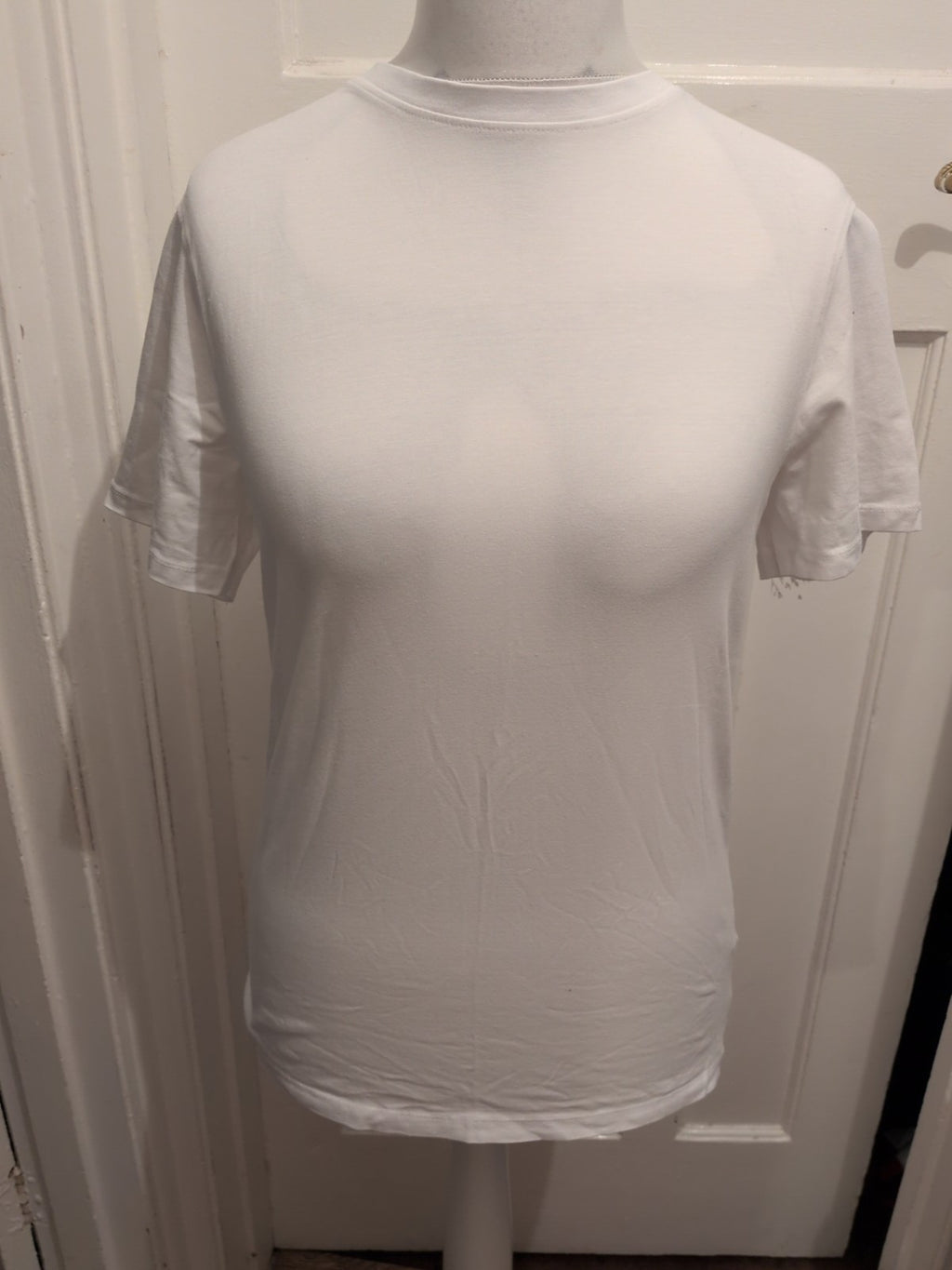 Medium Primark White T-shirt Short Sleeve Slim Fit