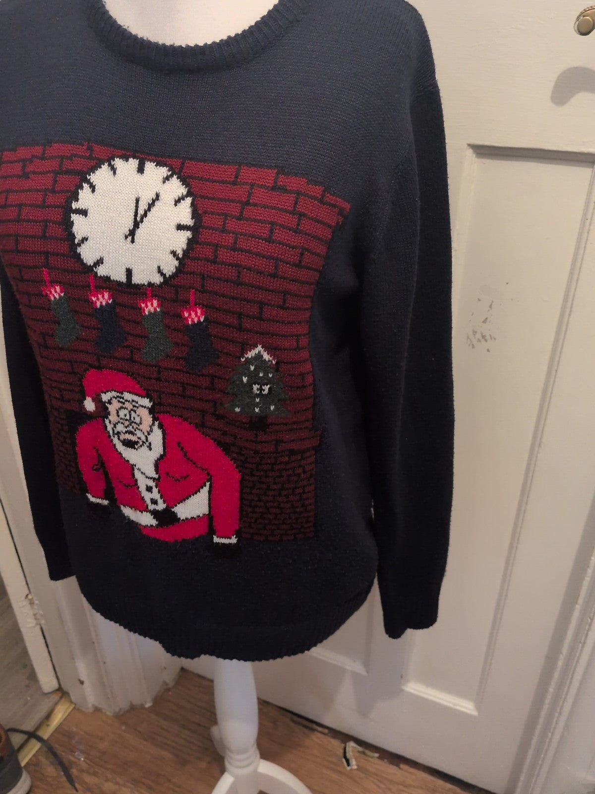 Medium Navy Jumper Christmas Design