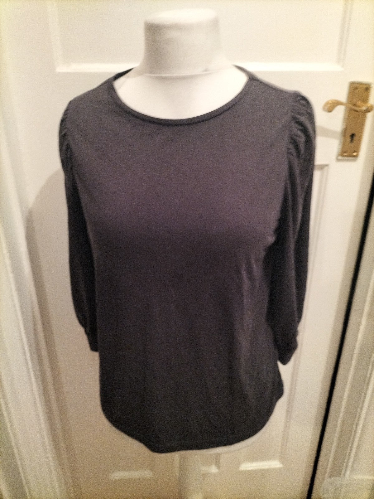 Ladies Saint Tropez Size Small Navy Long Sleeved Blouse
