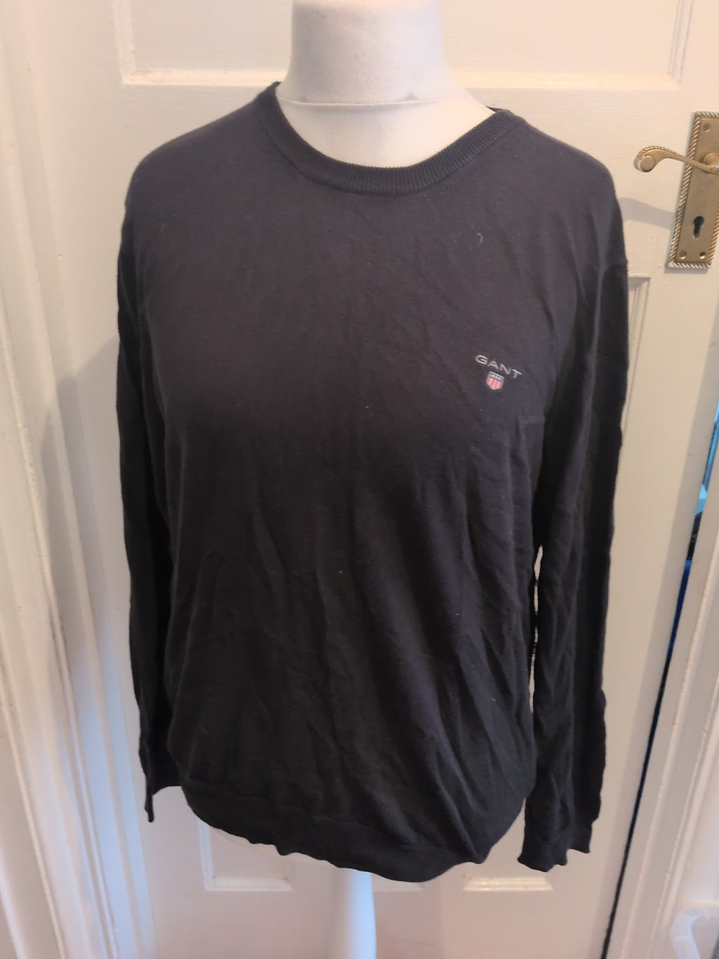 Gant Medium Black Long Sleeve Pullover Jumper