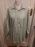 Mens Taylor&Wright City Size 17.5 Green Check Long Sleeved Shirt