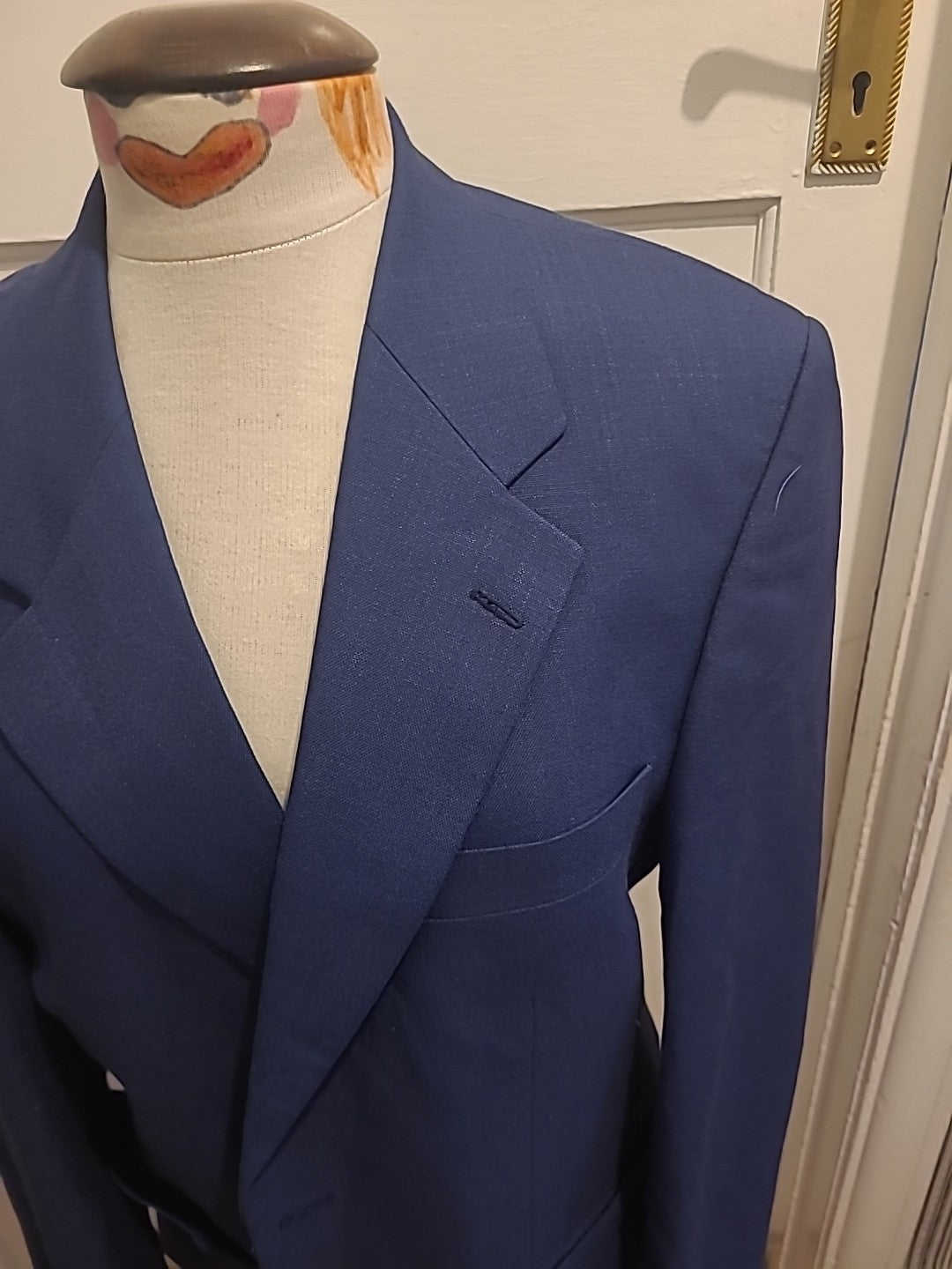Mens Cruise Size 40S Navy Lined Padded Blazer Jacket