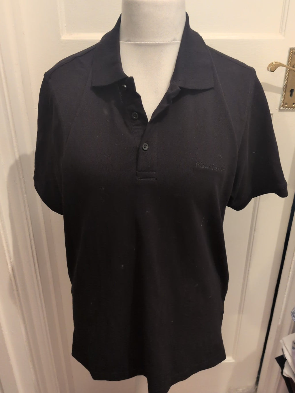 Pierre Cardin L Black Short Sleeve Polo