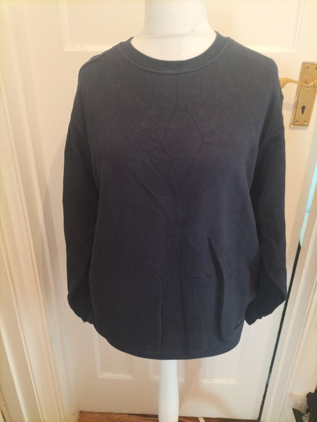 Mens Blue Harbour Size Medium Dark Navy Pullover Sweatshirt