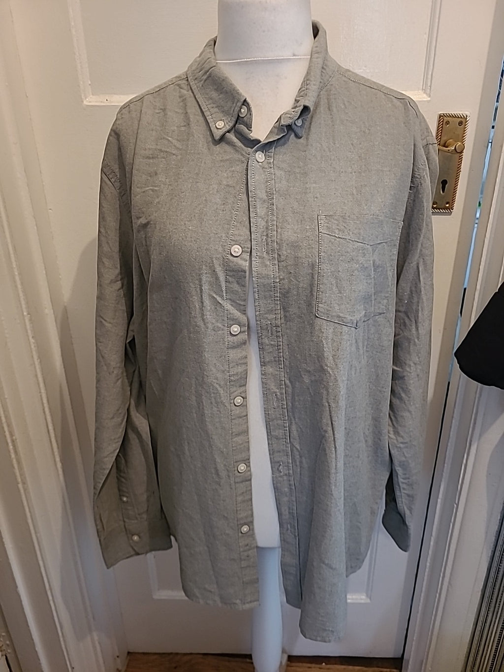Mens George Size 2XL Slim Fit Long Sleeved Shirt